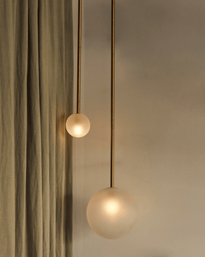 Minimalist sphere Pendant on beige backgorund