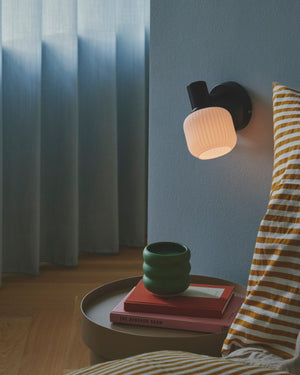 Mini Pleated Japandi Wall Light | Bedroom | Lighting Collective