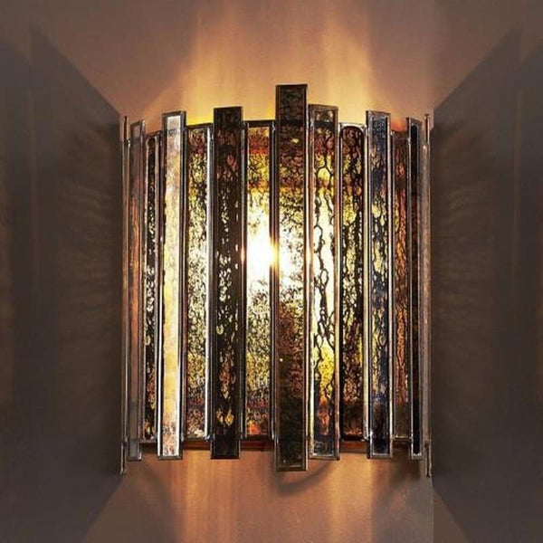 Art Deco Antiqued Mirror Sconce | SALE