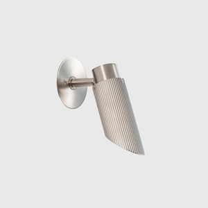 Modern Adjustable Angled Wall Light | Satin Nickel | Lighting Collective