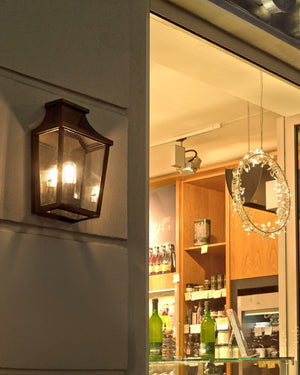 Modern Glass Exterior Wall Light | Assorted Finishes - Lighting Collective