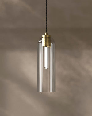 Modern Tubular Glass Pendant Light | Lighting Collective