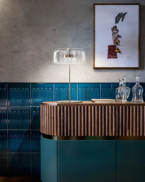 Mouth Blown Tinted Glass Table Lamp - Lighting Collective