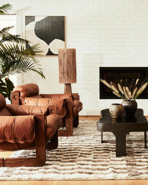 Natural Raffia Floor Lamp - Lighting Collective