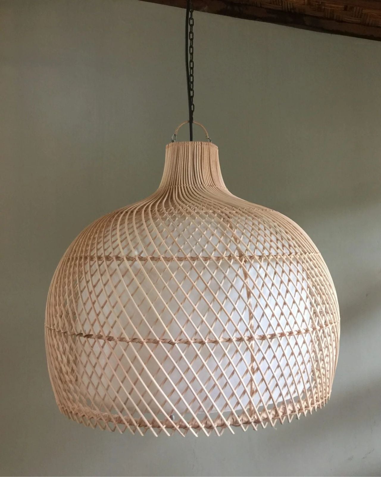 Natural Rattan Weave Pendant Light | Lighting Collective
