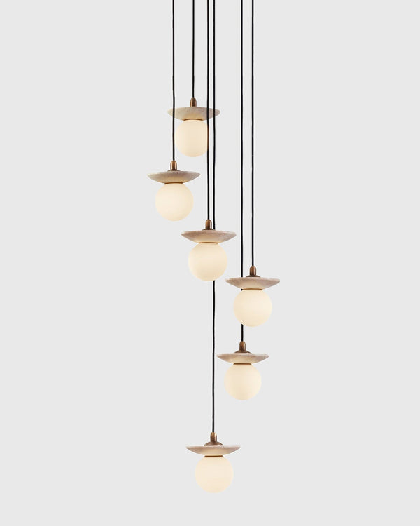 Antique Brass / Travertine