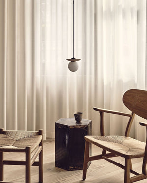 Natural Stone Orb Pendant - Lighting Collective