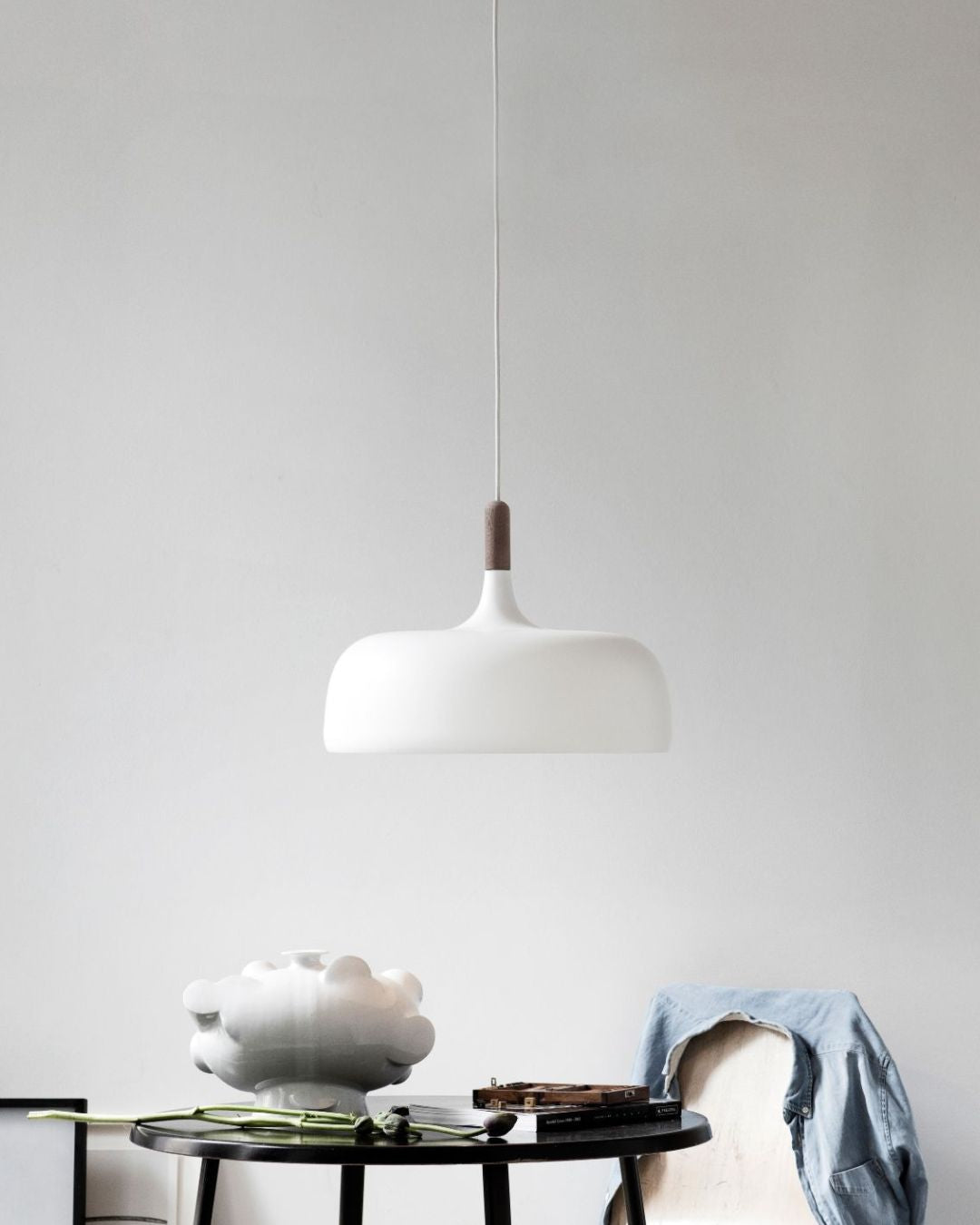 Nordic Styled Pendant Light | Metal & Timber | Lighting Collective