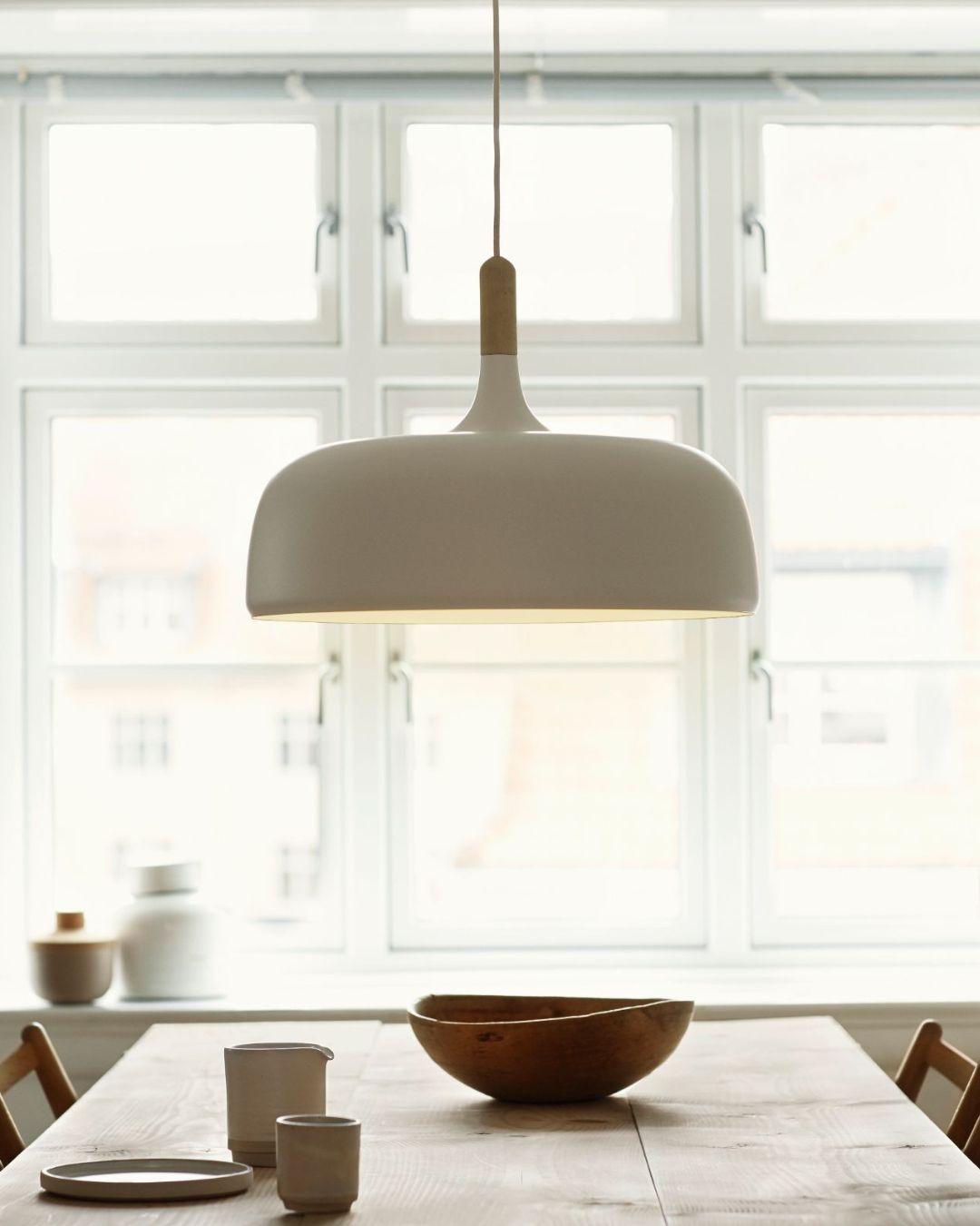 Nordic Styled Pendant Light | Metal & Timber | Lighting Collective