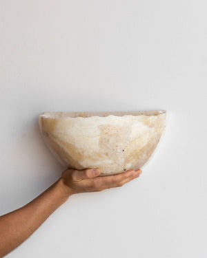 Onyx Stone Half Moon Wall Sconce - Lighting Collective
