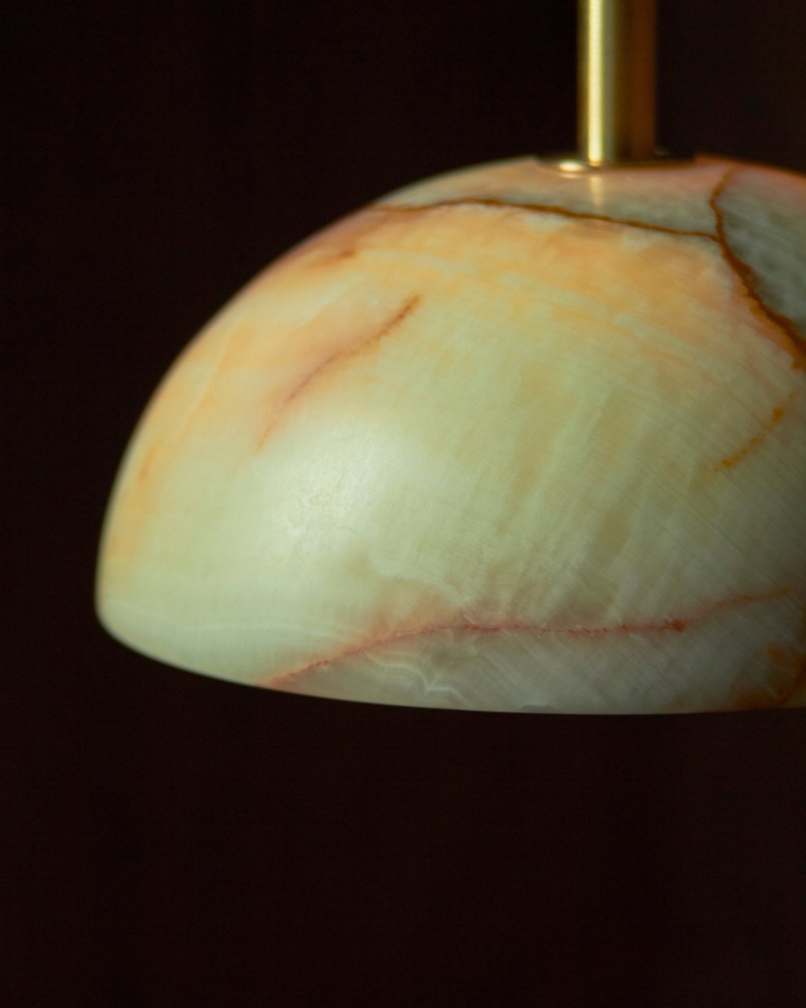 Onyx Stone Solid Rod Pendant | Aurelia | Lighting Collective