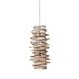Open-Weave Rattan Pendant | Lighting Collective | Small