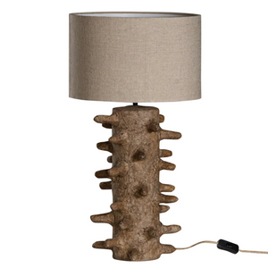 Organic Paper Mache Table Lamp