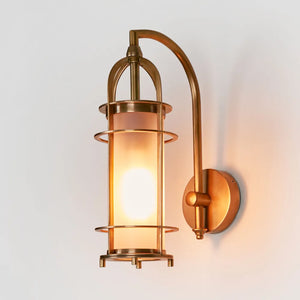 Outdoor Modern Caged Wall Light