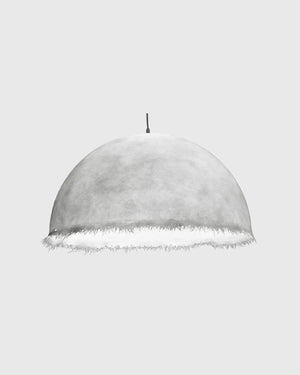 Outdoor White Fibreglass Semi-Sphere Pendant-Lighting Collective