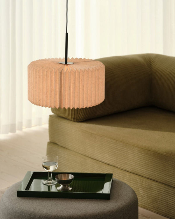Pleated Fabric Pendant Light