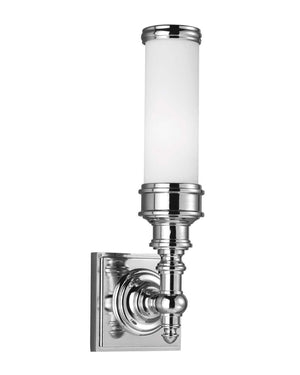 Polished Chrome Tall Arm IP44 Bathroom Wall Light-Lighting Collective