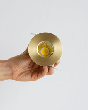 Recessed Aluminium Downlight | TRIColour | Brass | Lighting Collective