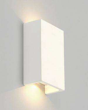 Rectangular Plaster Up Down Wall Sconce - Lighting Collective