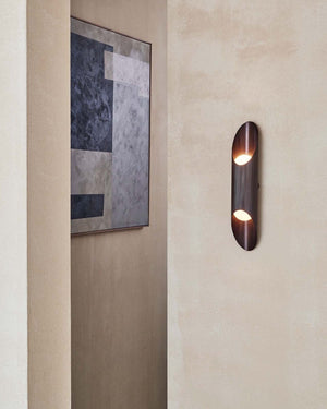 Reeded Brass Up and Down Wall Light - Lighting Collective