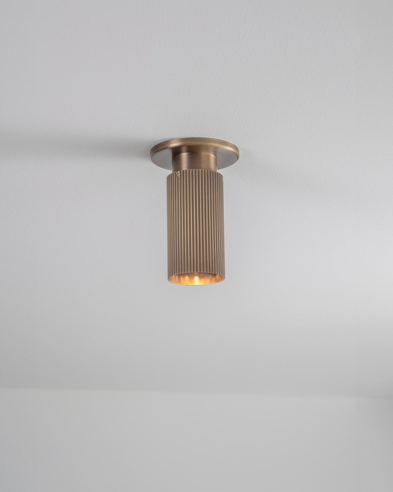 Reeded Metal Ceiling Light | Lighting Collective