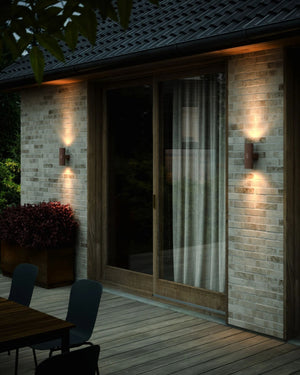 Ribbed Exterior Up & Down Wall Light Alfresco
