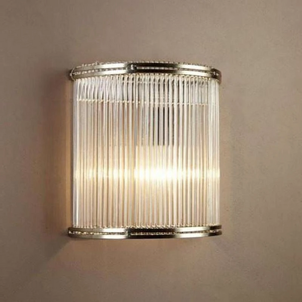 Ribbed Glass Wall Light | SALE