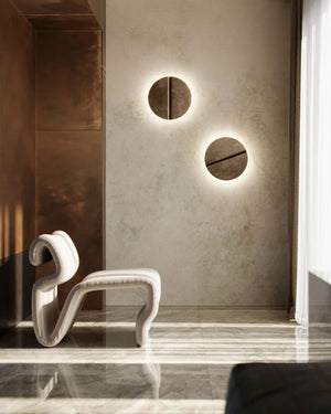 Round Industrial Wall Light