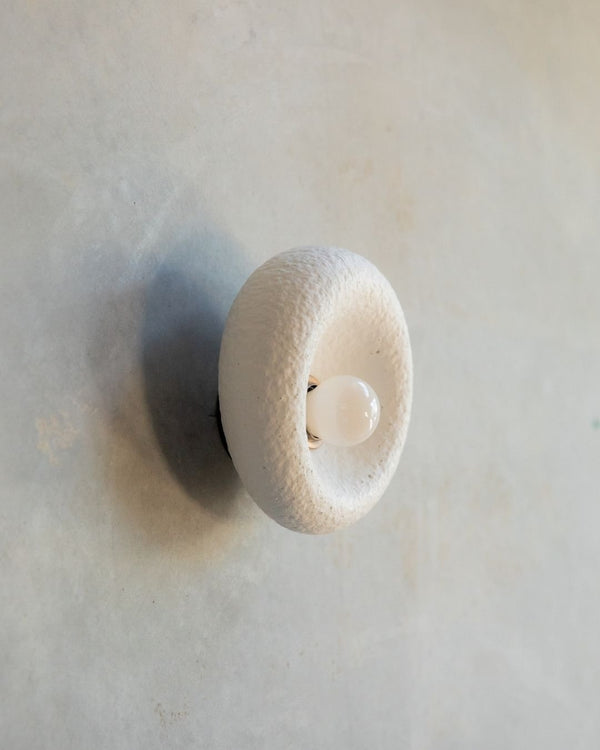 Bone White / Antique Brass