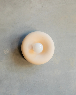 Rounded Disc Concrete Wall Light-Lighting Collective