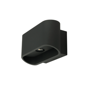 Sandy Anthracite Exterior Down Wall Light | Lighting Collective