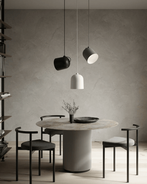 Scandinavian Adjustable Pendant Light in grey styled interior - Lighting Collective 