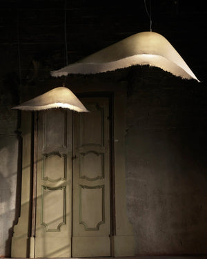 Sculptural Fiberglass Suspended Pendant-Lighting Collective