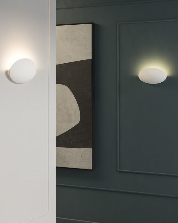 Sculptural Plaster Wall Light