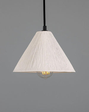 Short Ceramic Grooved Pendant - Lighting Collective