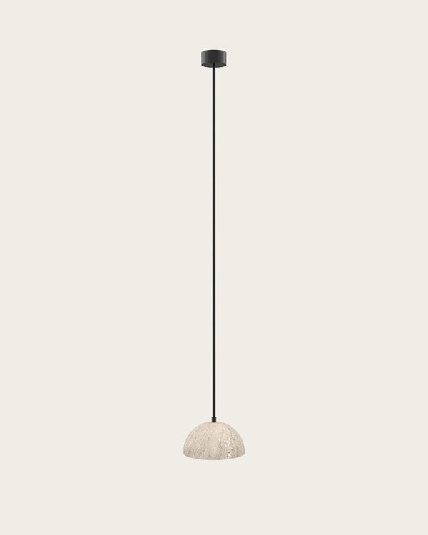 Matte Black & Travertine