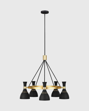 Sleek Nordic Accent Chandelier-Lighting Collective