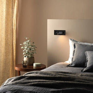 Smart Adjustable Switched LED Wall Light | Black