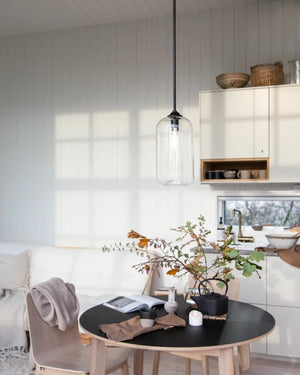 Smooth Glass Suspended Pendant - Lighting Collective