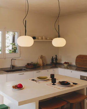 Soft Frosted Orb Pendant