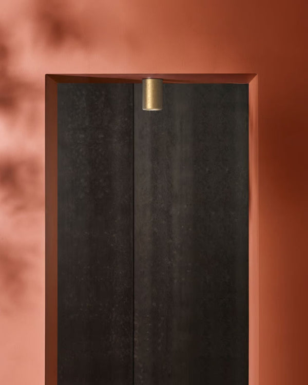 Solid Brass Cylinder Surface Ceiling Mount