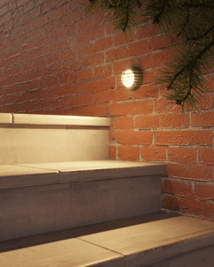 Solid Cast Brass Grooved Step Light - Lighting Collective