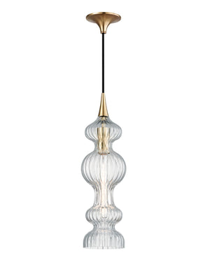Spindle - Blown Ribbed Pendant - Lighting Collective