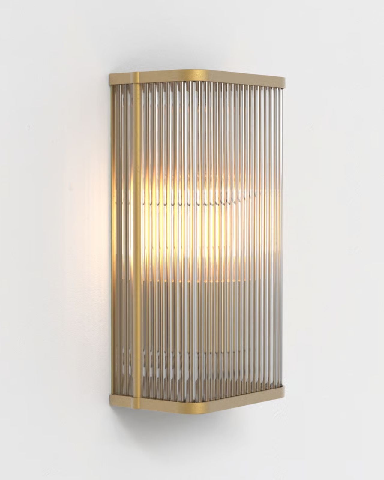 Square Reeded Glass Square Reeded Glass Wall Light | Lighting Collective
