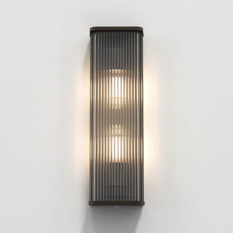 Square Reeded Glass Square Reeded Glass Wall Light – Lighting Collective