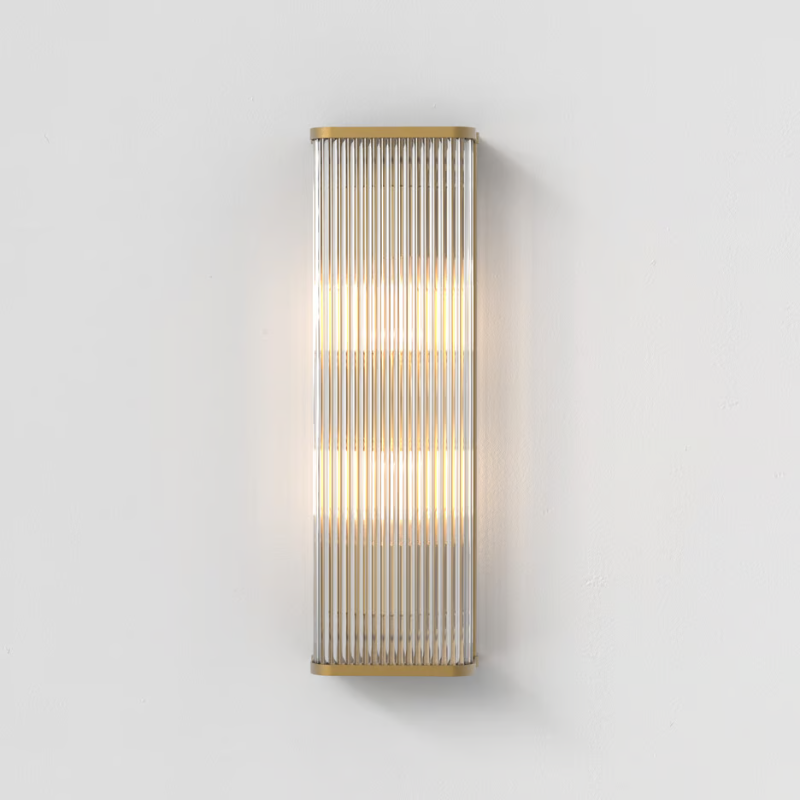Square Reeded Glass Square Reeded Glass Wall Light – Lighting Collective