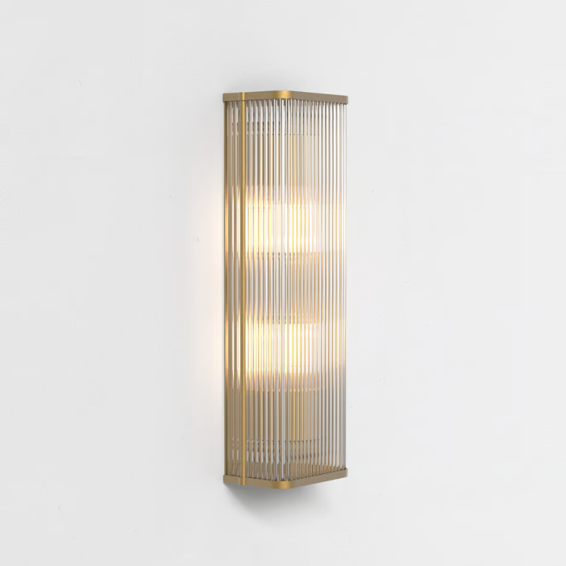 Square Reeded Glass Square Reeded Glass Wall Light – Lighting Collective