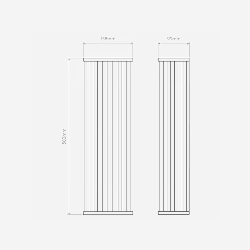 Square Reeded Glass Sheet Square Reeded Glass Wall Light – Lighting Collective