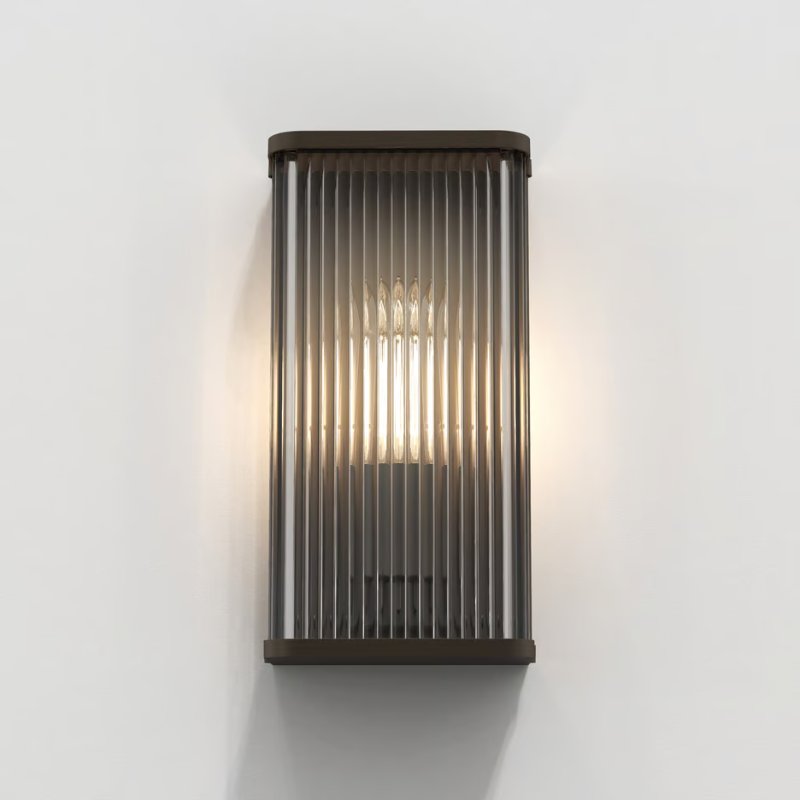 Square Reeded Glass Square Reeded Glass Wall Light – Lighting Collective