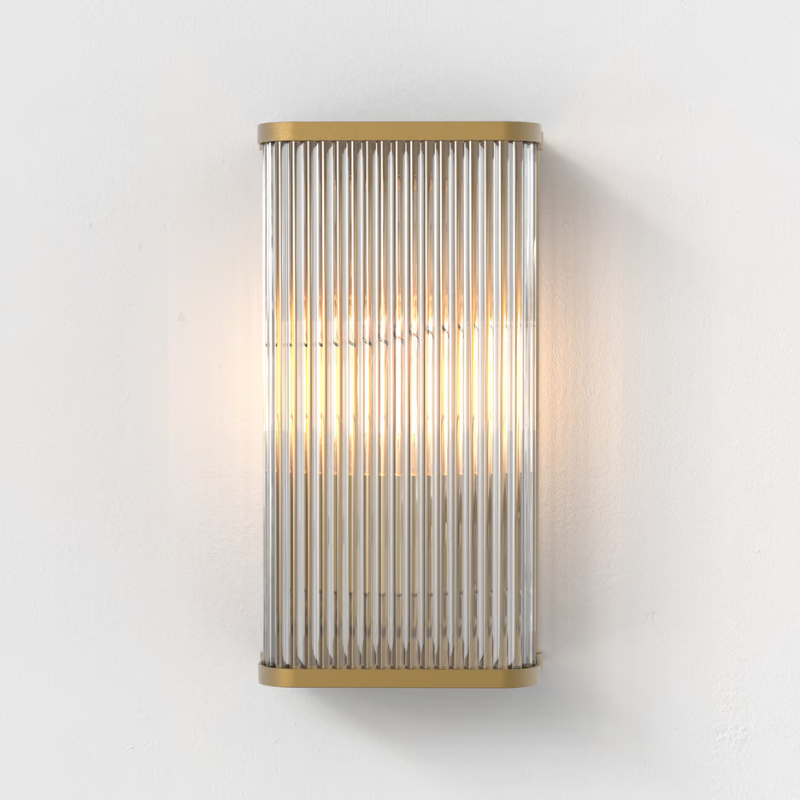 Square Reeded Glass Square Reeded Glass Wall Light – Lighting Collective